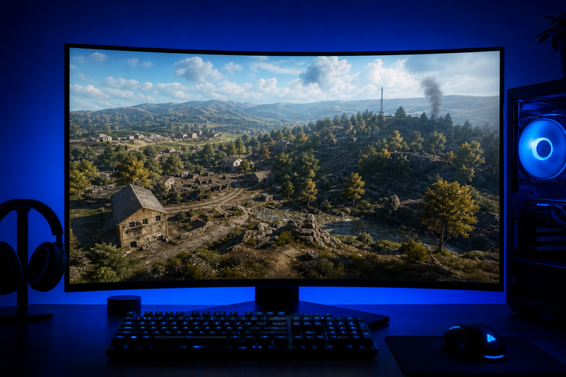 Side-by-side comparison graphic showing an Arma 3 in-game screenshot with a cheat overlay on the left and a hardware ID spoofer interface on the right